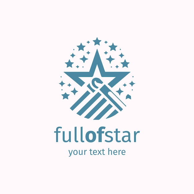 simple star creative logo vector illustration