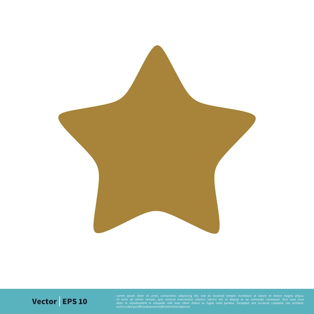 Simple Star Shape Icon Vector Logo Template Illustration Design Vector EPS 10