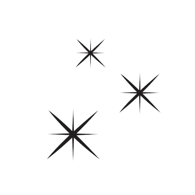 Premium Vector | Simple stars sparkle icon vector illustration