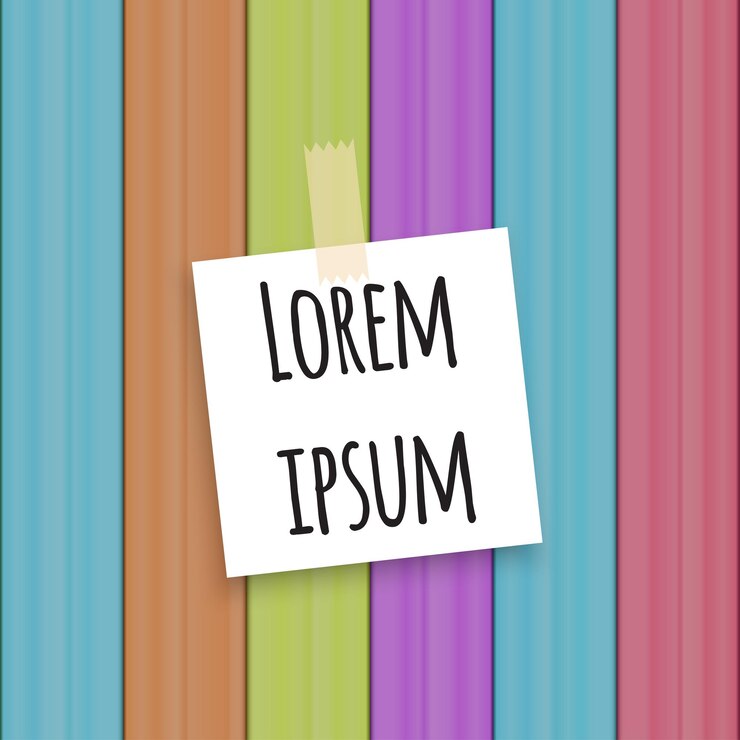 वेक्टर simple sticker on colored wood background
