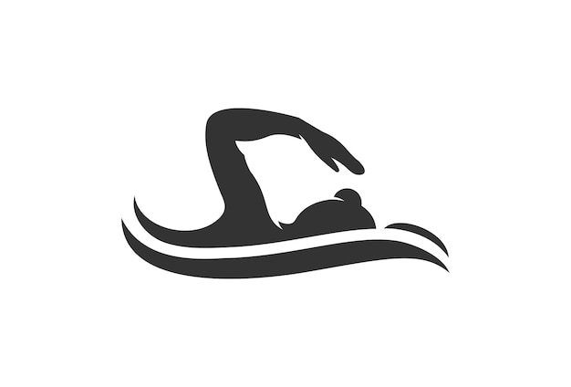 Premium Vector | Simple swimming pool silhouette sea ocean water wave logo  design inspiration