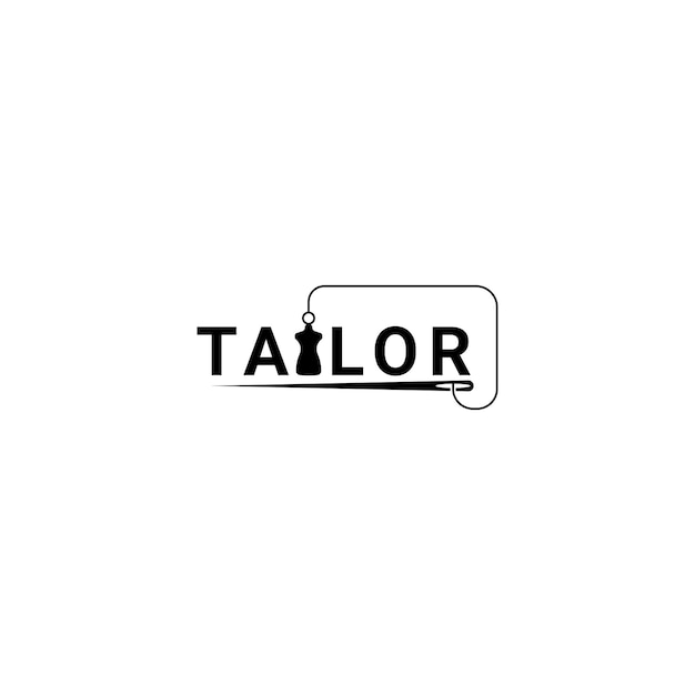 Vector simple tailor logo, tailor alphabet logo