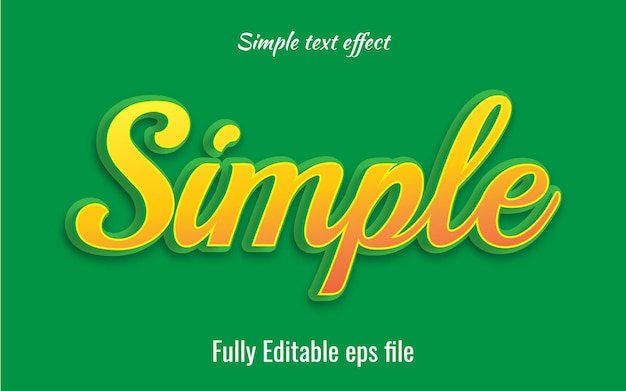 Simple text effect