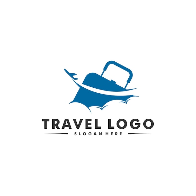 Modello di progettazione di logo di viaggio semplice