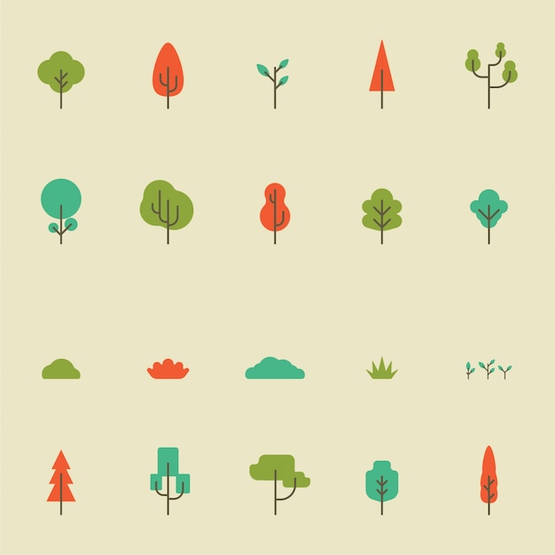 Simple Tree Icon Collection