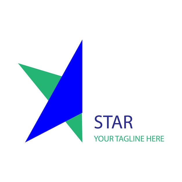 Simple and trendy star logo illustration design