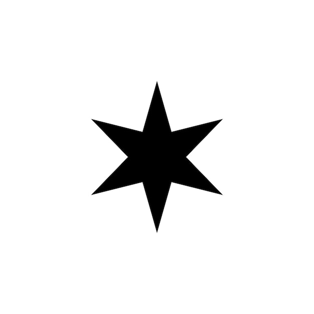 Простой и модный логотип звезды