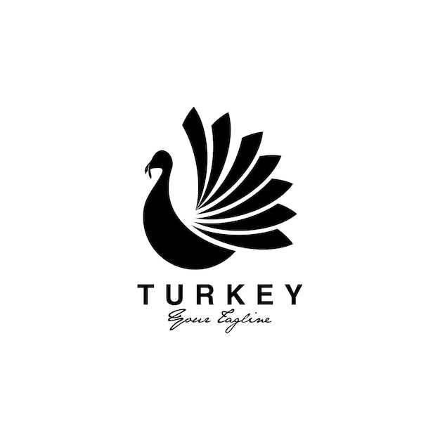 simple turkey vector logo design