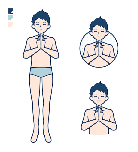 Simple underwear manprayer