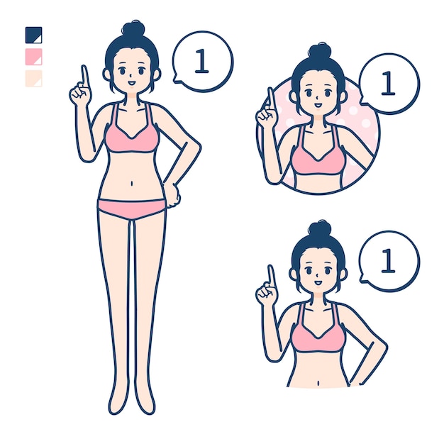 Simple underwear womanCounting as 1