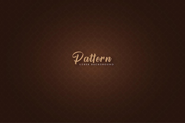 Simple Uzbek seamless pattern dark brown color abstract background banner