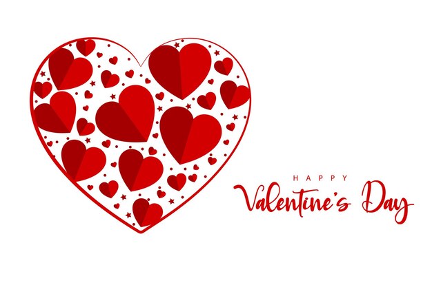 Simple Valentines Day Background In White Background