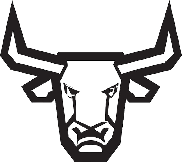 ベクトル 単純なベクトルの雄牛のアイコン デザイン