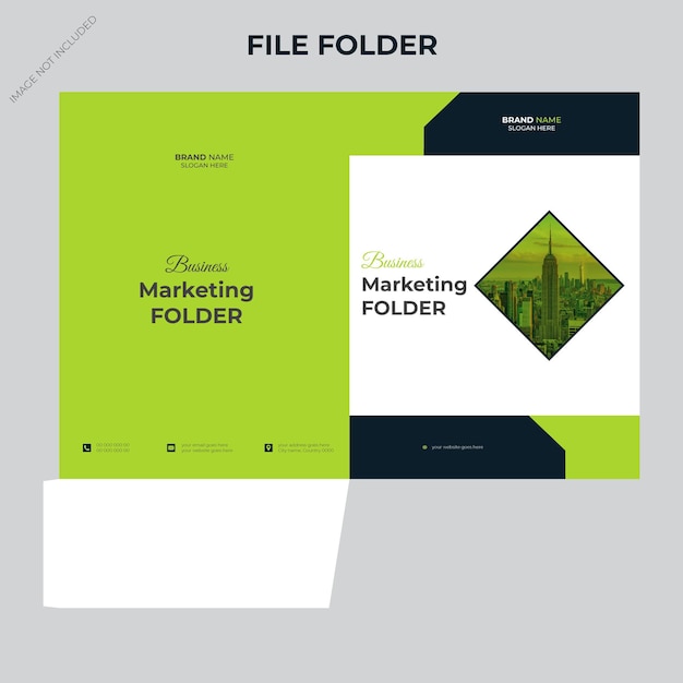 Vector simple vector file folder