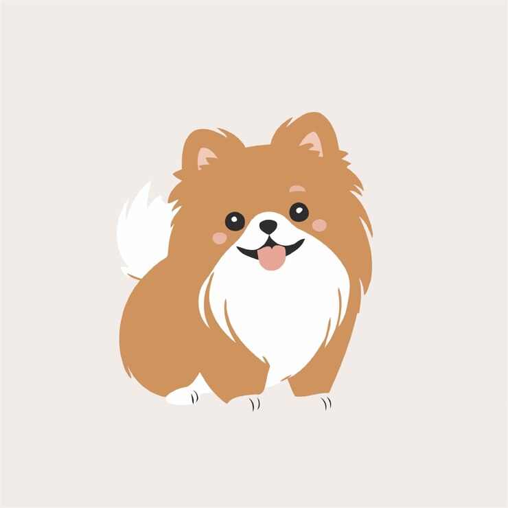子供向けの犬の本のシンプルなベクトルイラスト