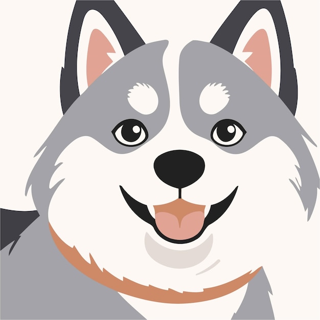 simple vector illustration of a dog for kids book