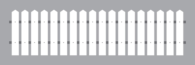 Vector simple vector illustration of picket fence for design