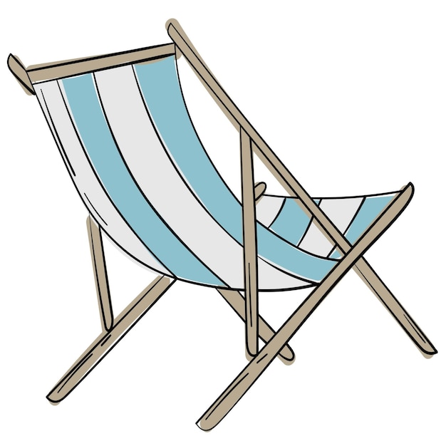 Simple vector illustration Summer doodle Easy to change color