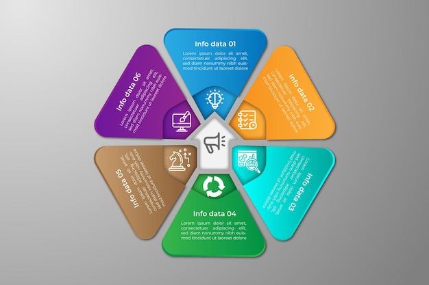 Simple vector infographic element template design