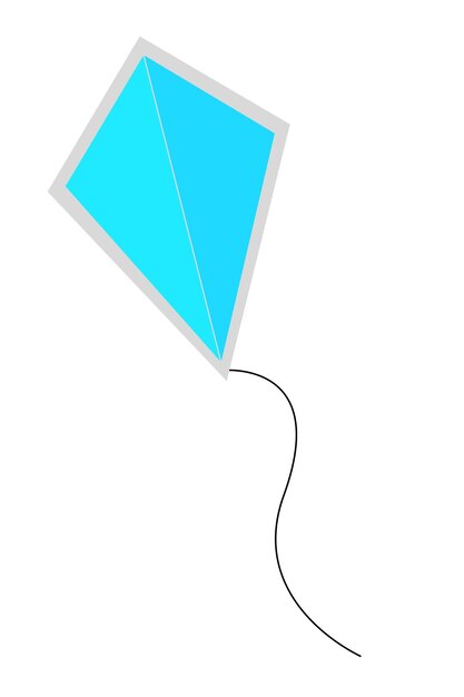 Simple Vector Kite isolated on whitexA