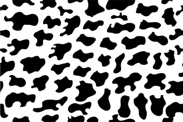 Simple vector seamless background, cow skin