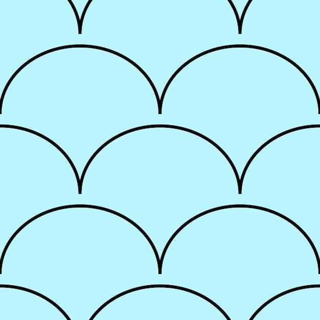 Simple vector seamless geometric pattern on light blue background for printing and wrapping