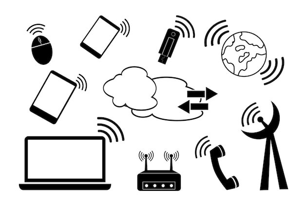 無線信号とシンプルなベクトルセット落書き通信デバイス