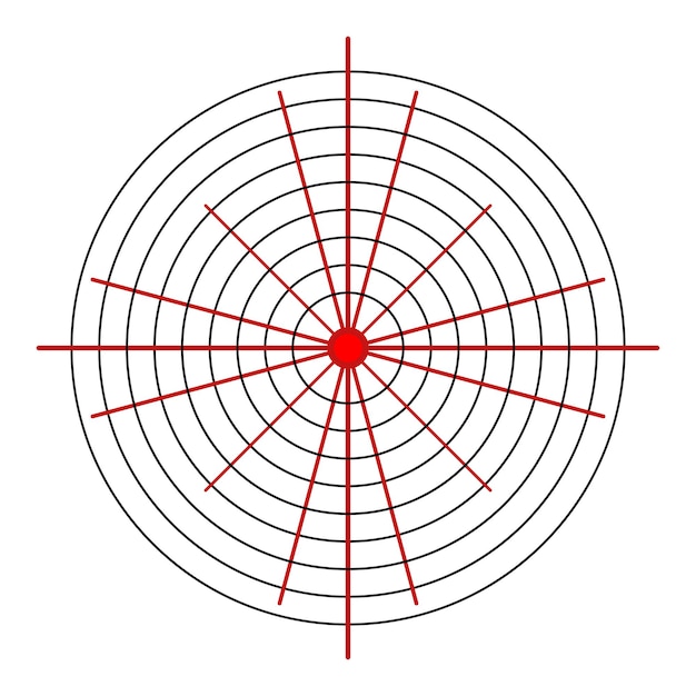 Simple vector target. Round target. Vector