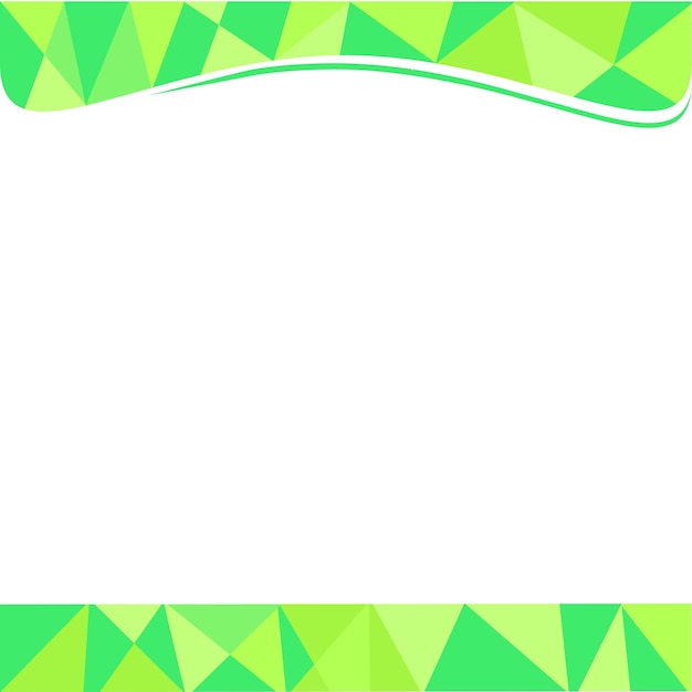 간단한 벡터 템플릿 빈 배경 녹색 삼각형