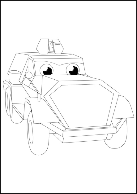 Disegni da colorare di veicoli semplici per bambini disegni da colorare non modificabili