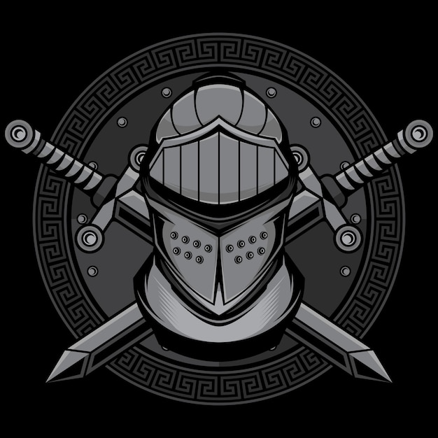 Vector simple warrior logo