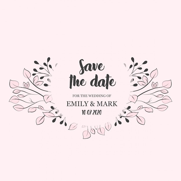 simple wedding invitation