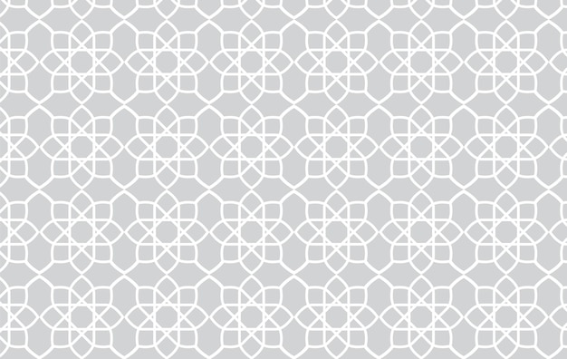 Vector simple white islamic arabic pattern