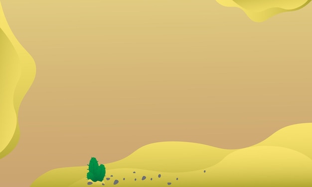 Premium Vector | Simple wide desert background