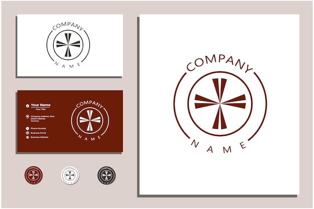 Simple windmill company logo