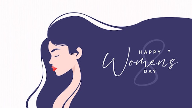 Simple womens day celebration illustration