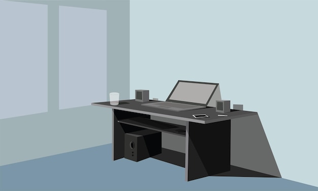 Vector simple work room