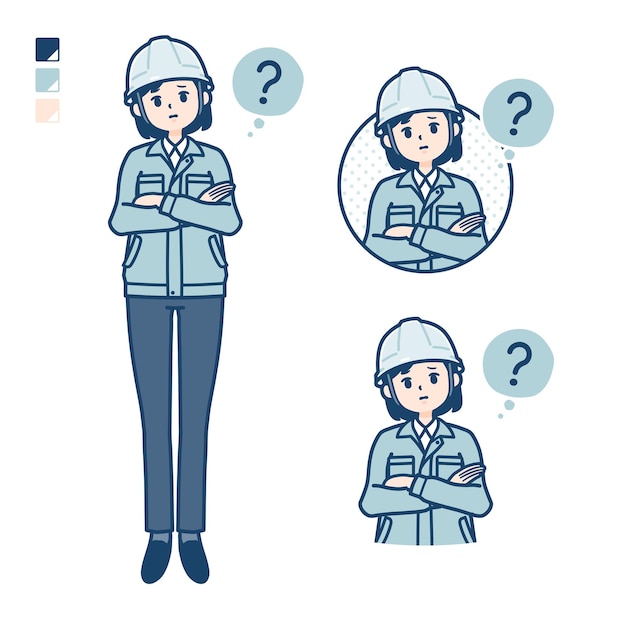 Simple work wear womanQuestionpose