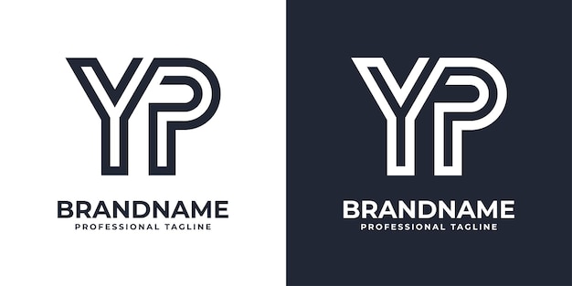 Simple YP Monogram Logo suitable for any business with YP or PY initial