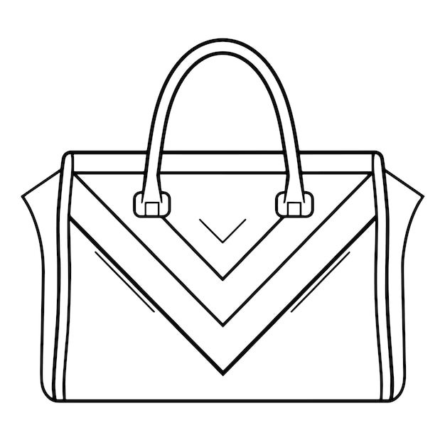 Vector simplified illustration of a bag with arrow symbol
