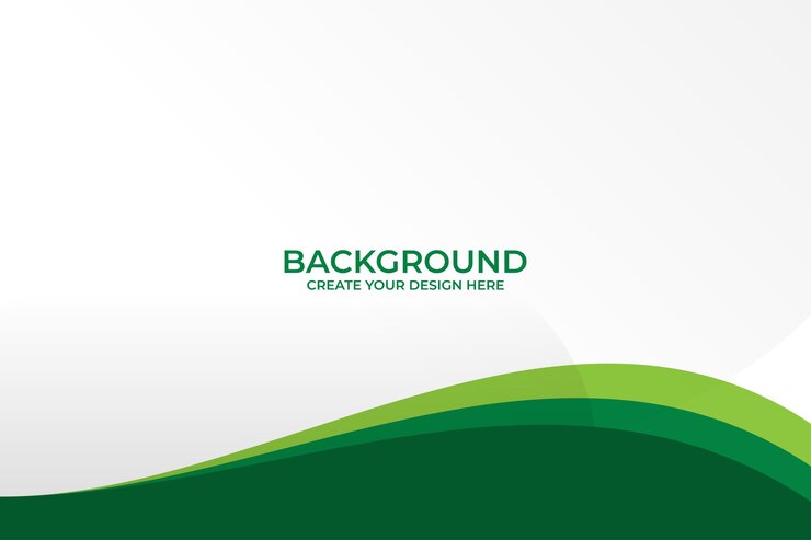 Vector simply modern background design with green shape