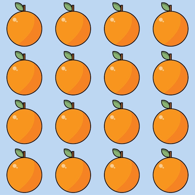 Vector sinaasappels patroon