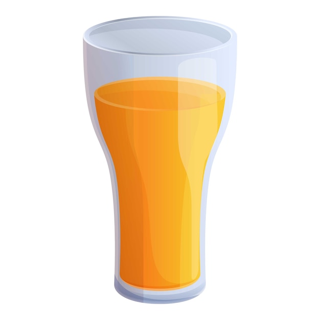 Sinaasappelsap glas pictogram Cartoon van sinaasappelsap glas vector pictogram voor webdesign geïsoleerd op een witte achtergrond