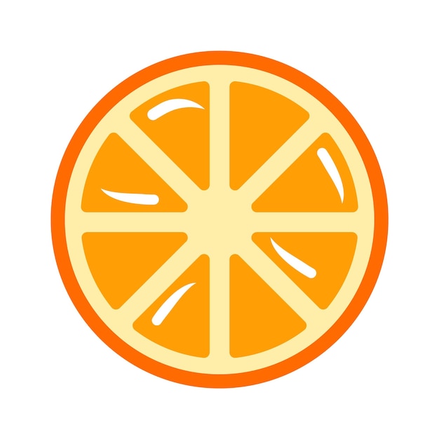Sinaasappelschijfje Exotisch Fruit Vectorillustratie