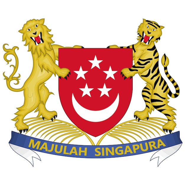 Singapore Embleem Logo Zegel