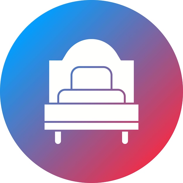 Single Bed icon vector image Can be used for Interior