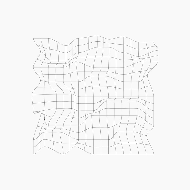 Vector single black wireframe element