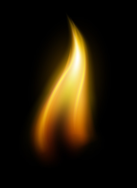 Single candle flame  element