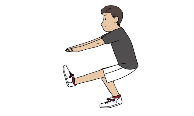 Single Leg Squat Men