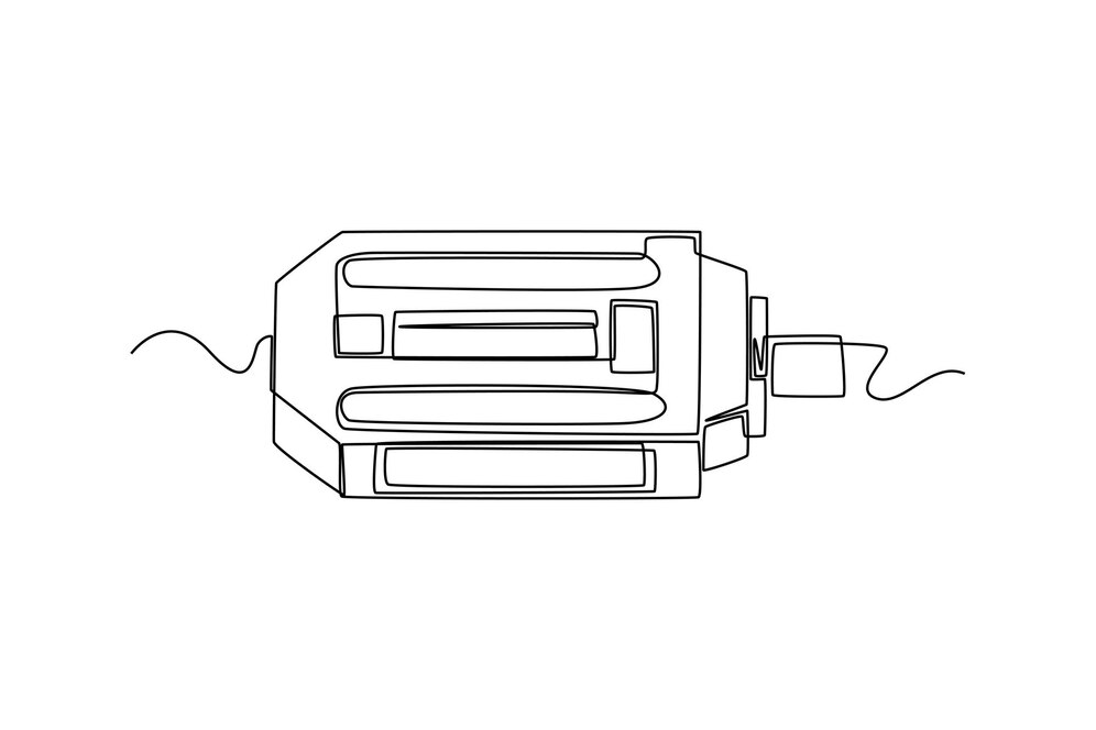 Premium Vector | Single one line drawing bicycle pedals world bicycle